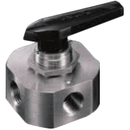 DK-LOK Crossover 4-Way Ball Valve, V824 Series